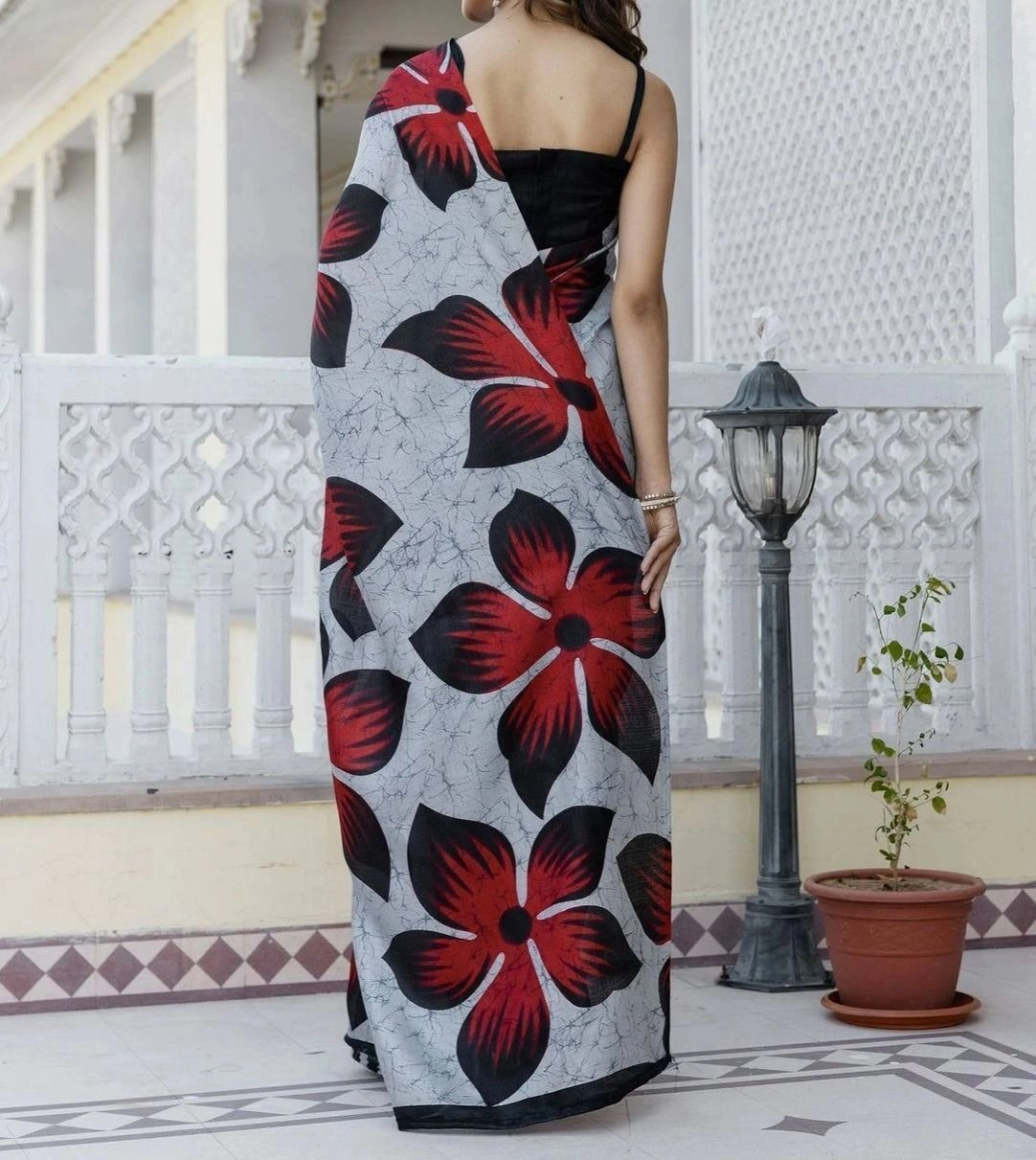 Tryloom Khadi Printed Saree 10