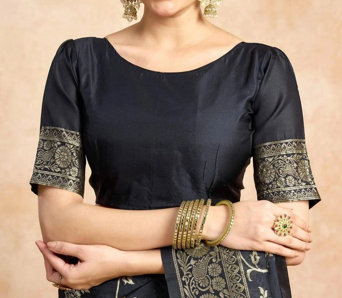 Tryloom Silk Woven Banarasi Saree 15