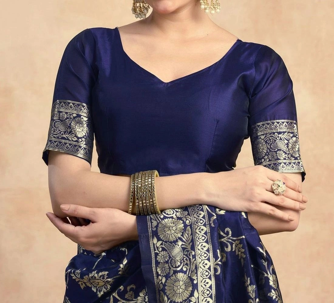 Tryloom Silk Woven Banarasi Saree 19