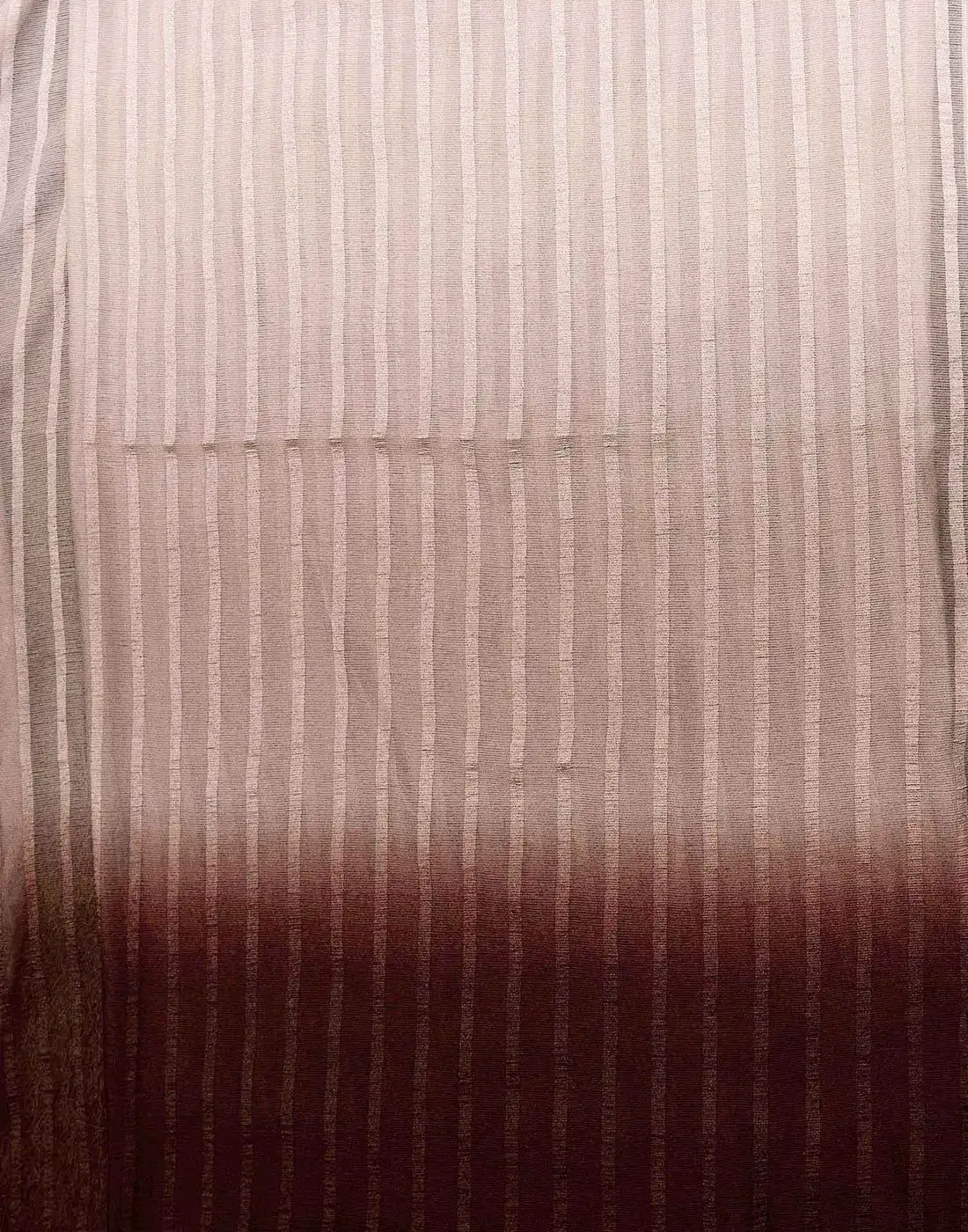 Tryloom Ready To Wear Mauve Chiffon Ombre Zari Stripe Saree 8