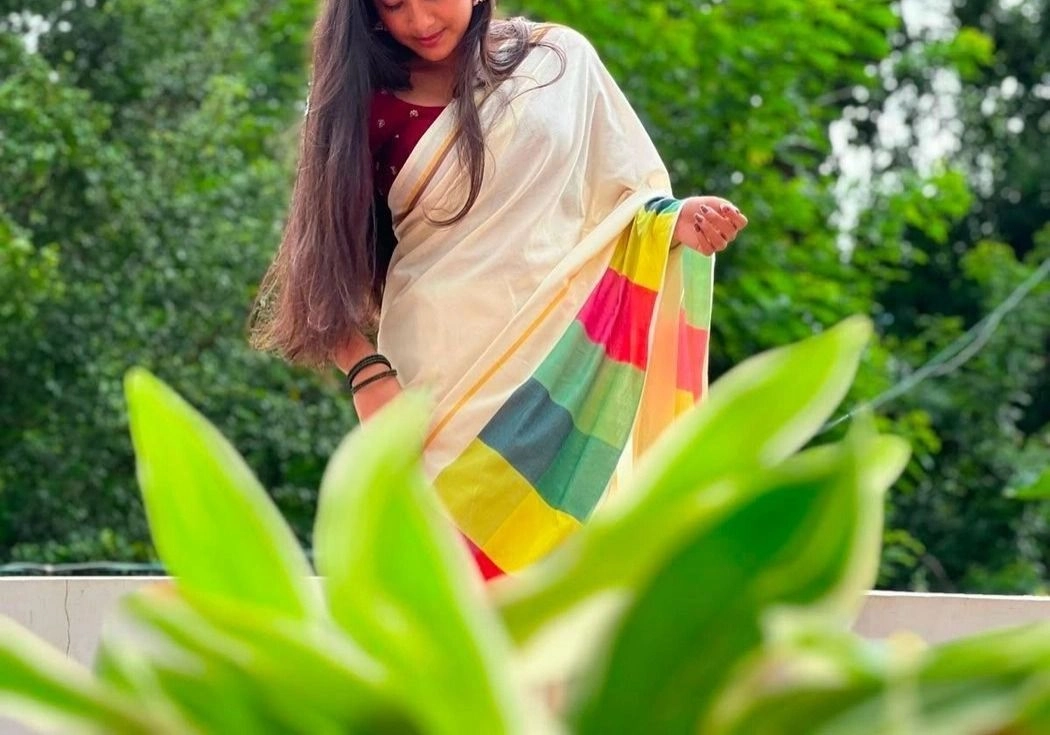 Trending Tryloom Madras Check Pure Cotton Digital Printed Saree. 5