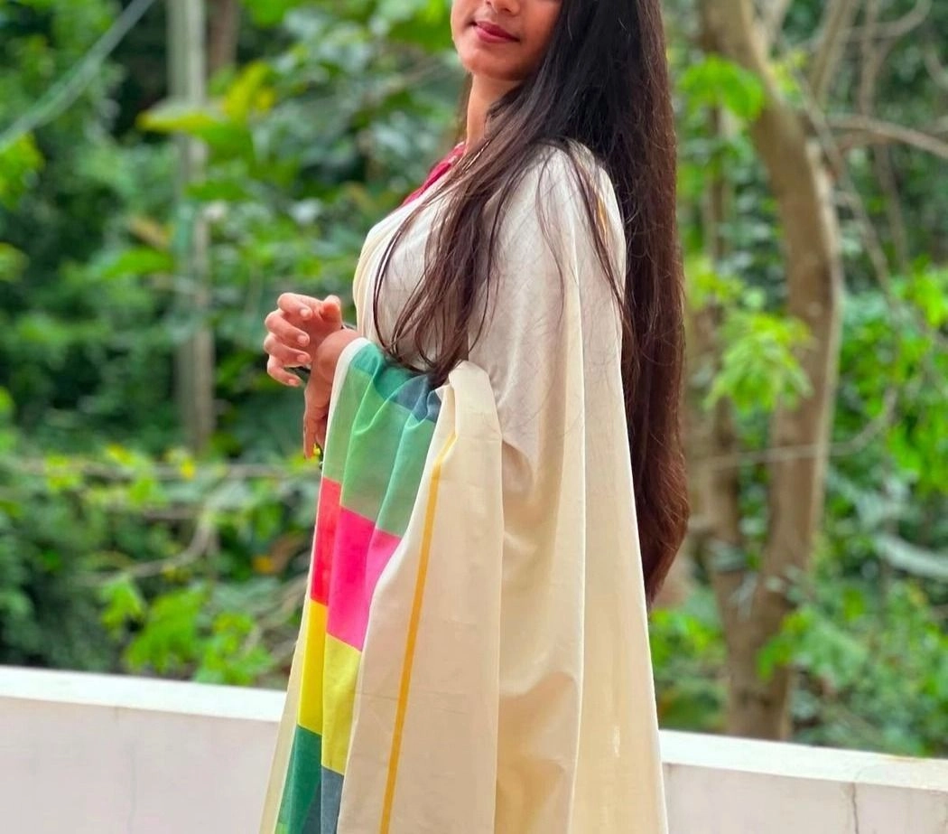 Trending Tryloom Madras Check Pure Cotton Digital Printed Saree. 4