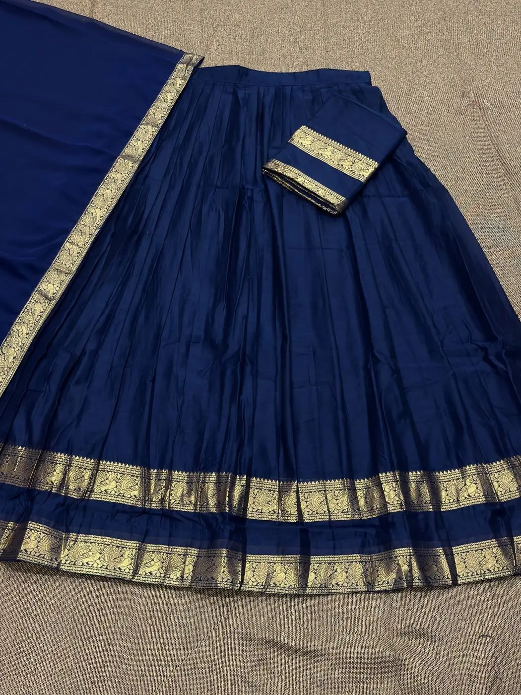 Tryloom Royal Kanchi Cotton Zari Weave Lehenga Set – Premium Traditional Ethnic Party Wear Lehenga for Women 6