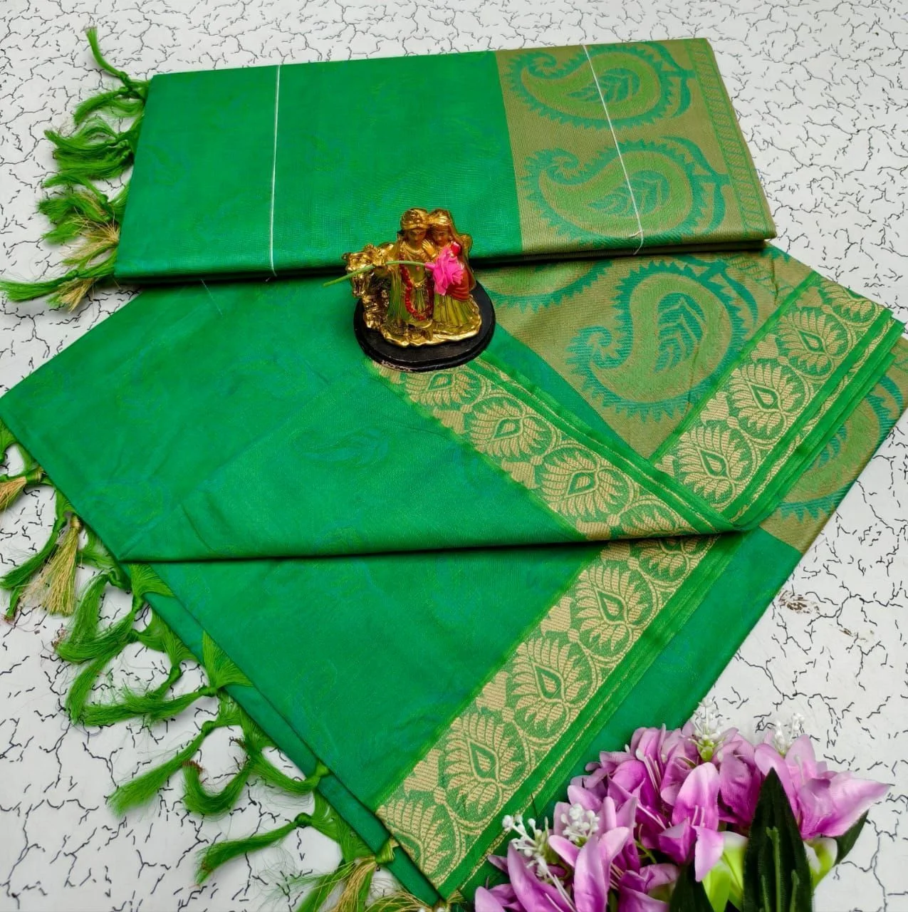 Tryloom Grand Thread Pallu Pure Cotton Saree – Premium Designer Cotton Saree for Women | Traditional & Office Wear 4