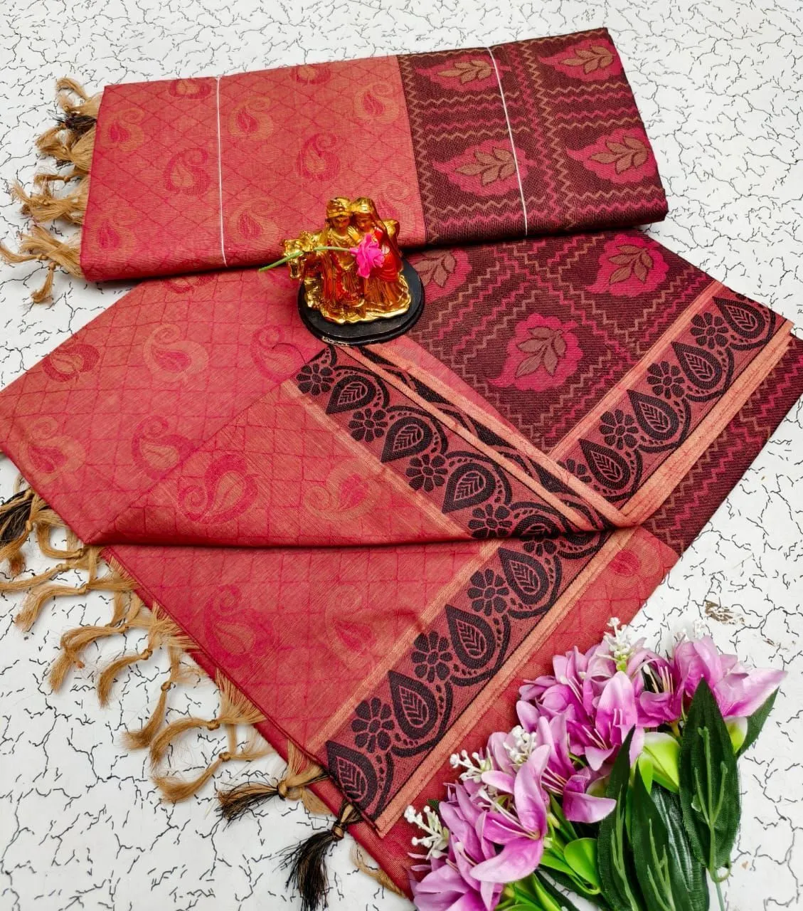 Tryloom Grand Thread Pallu Pure Cotton Saree – Premium Designer Cotton Saree for Women | Traditional & Office Wear 5