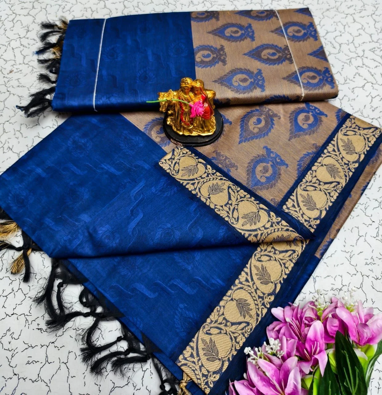 Tryloom Grand Thread Pallu Pure Cotton Saree – Premium Designer Cotton Saree for Women | Traditional & Office Wear 7