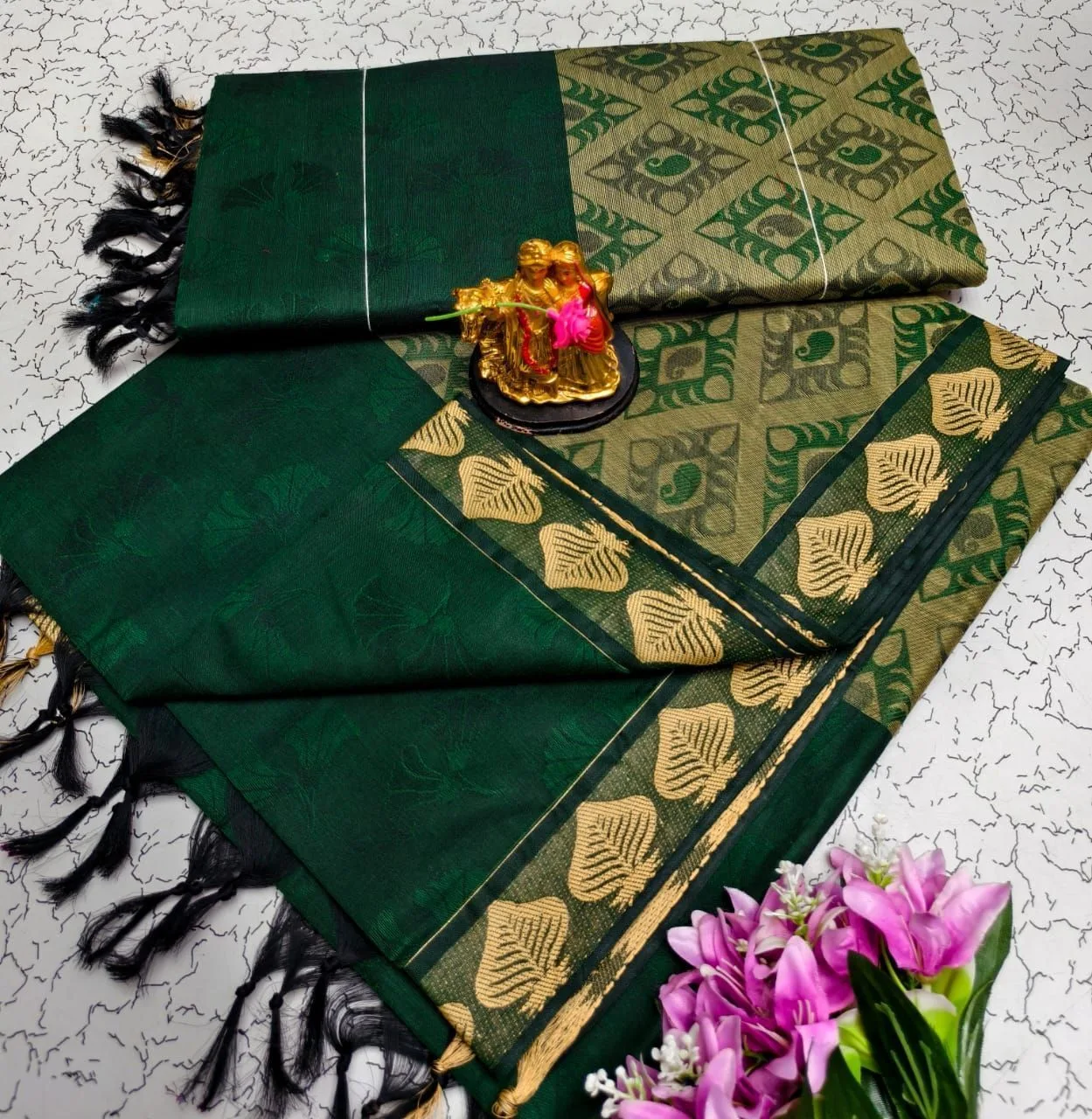 Tryloom Grand Thread Pallu Pure Cotton Saree – Premium Designer Cotton Saree for Women | Traditional & Office Wear 11