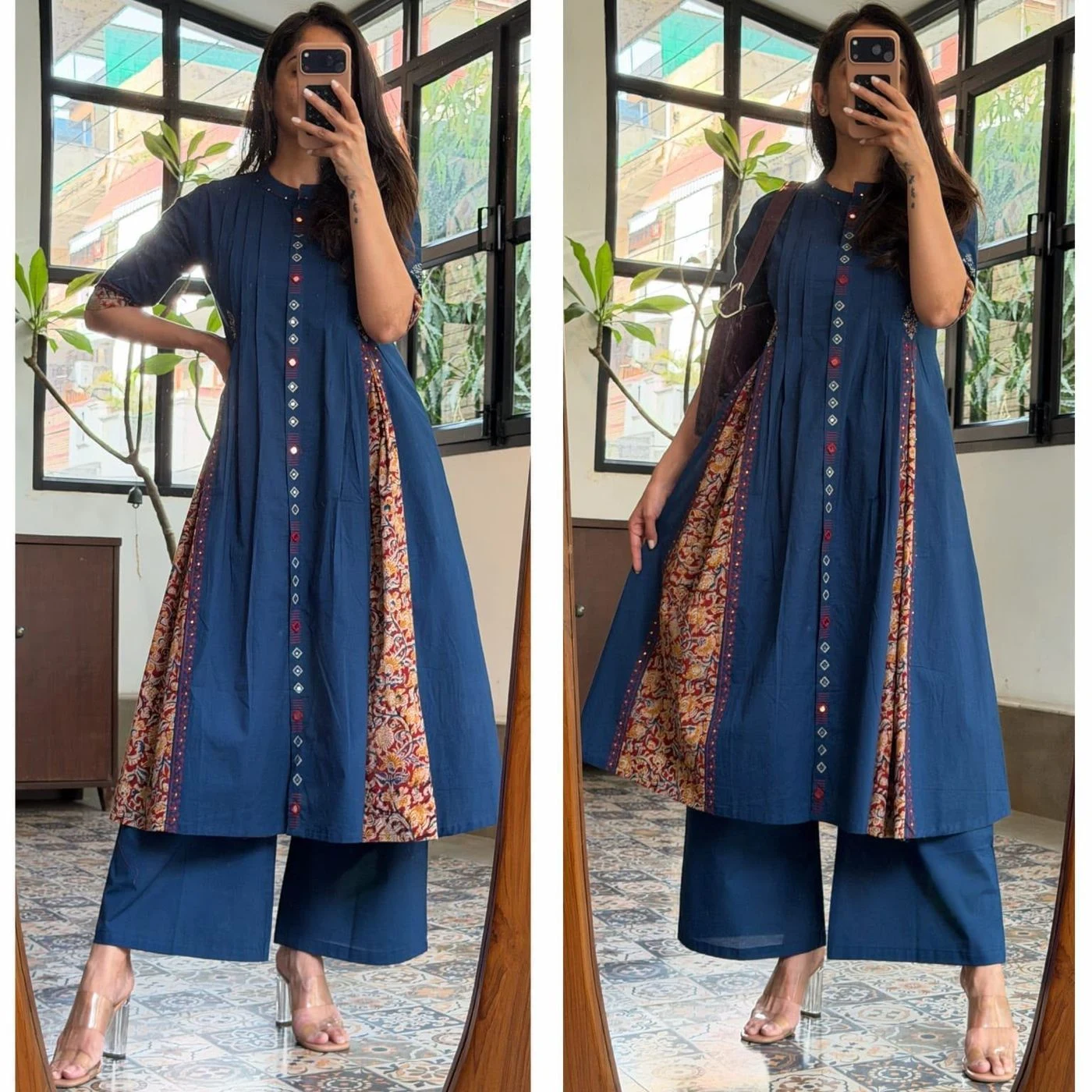 Tryloom Summer Luxe Pintex Cotton Kurti | Premium Sequin Work Office Wear Kurti | Elegant Daily Wear Collection 2