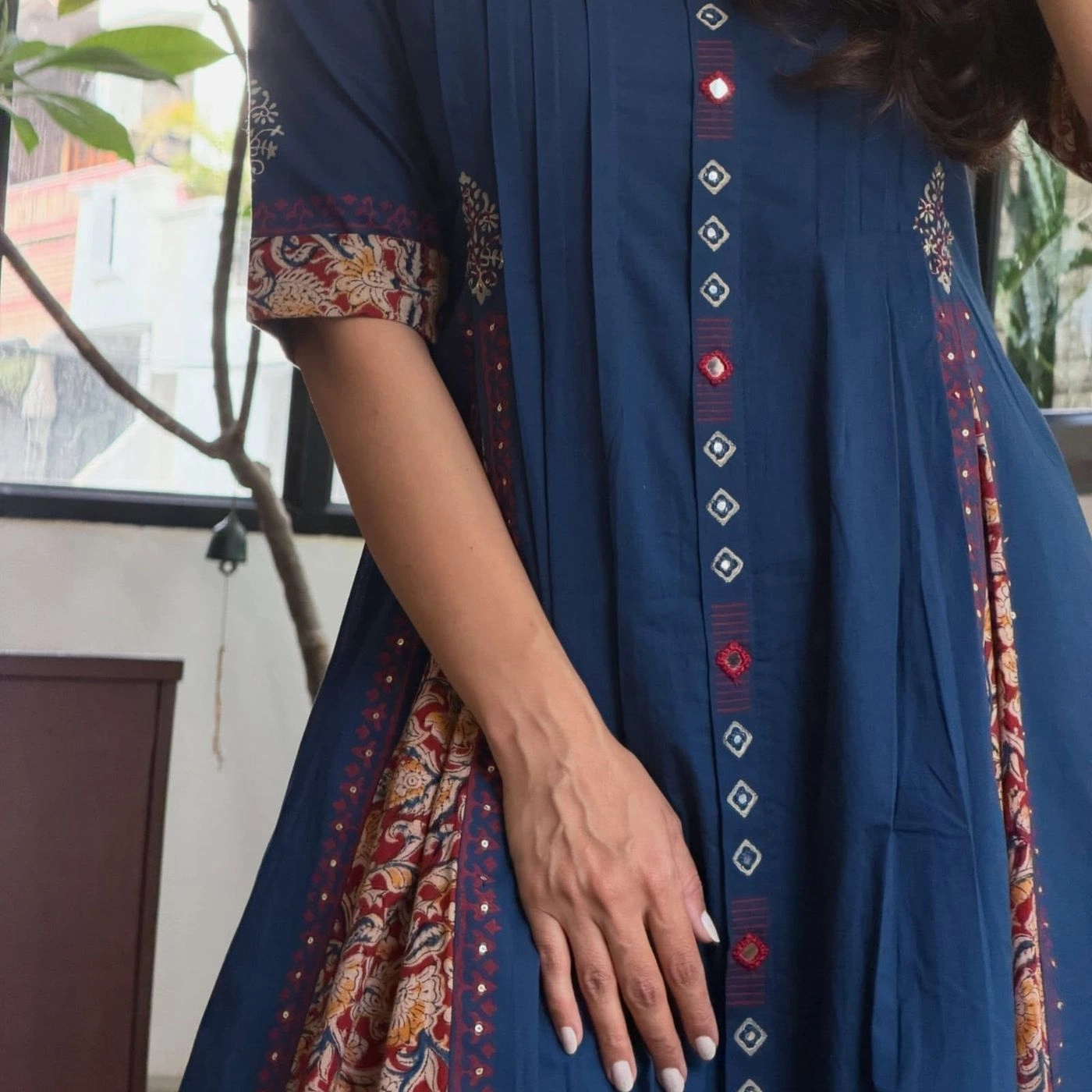 Tryloom Summer Luxe Pintex Cotton Kurti | Premium Sequin Work Office Wear Kurti | Elegant Daily Wear Collection 4