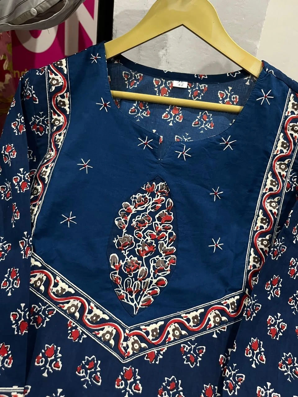 Tryloom Midnight Heritage Premium Cotton Kurti Pant Set with Fine Cotton Dupatta | Hand Embroidered Ethnic Wear | Festive & Office Collection 4