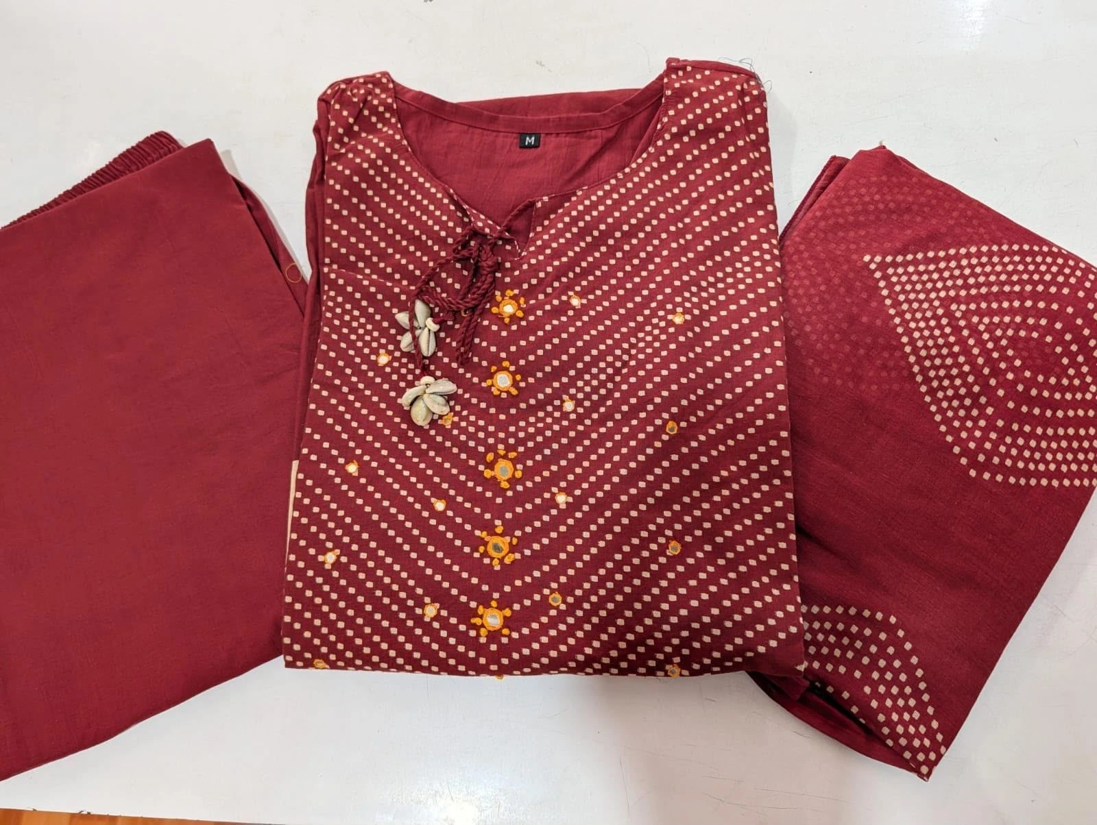 Tryloom Premium 60×60 Cotton 3-Piece Kurta Pant Set with Printed Dupatta | Elegant Daily & Festive Ethnic Wear for Women 2