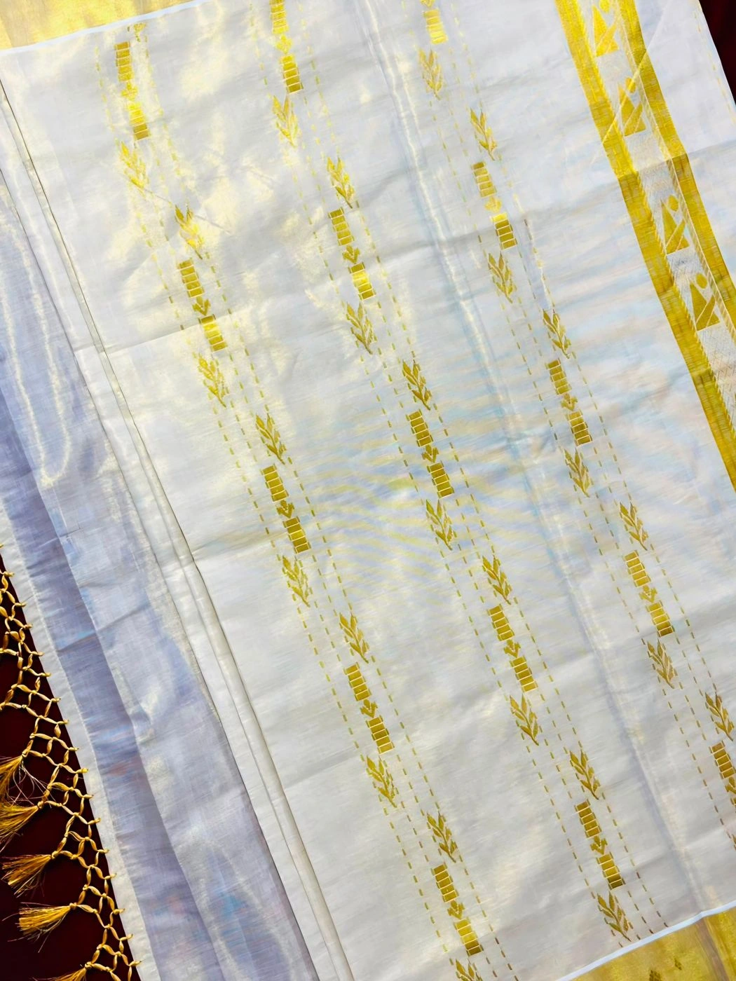 Tryloom Gramam Heritage Pure Cotton Digital Printed Saree | Kerala Village Art Print Premium Cotton Saree | Elegant Everyday Ethnic Wear 2