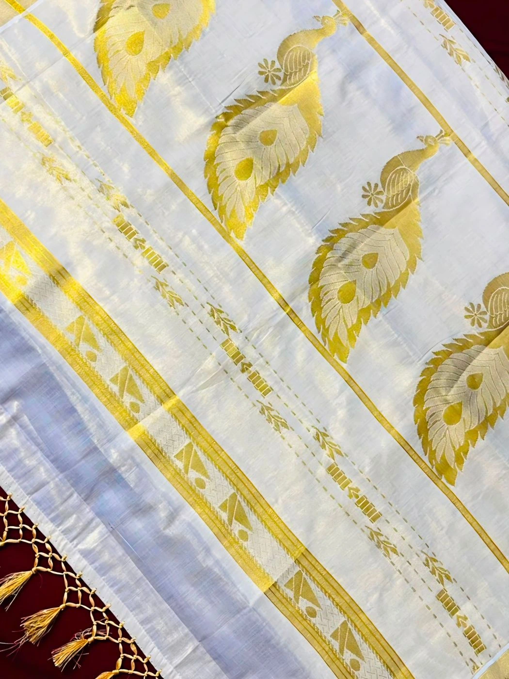 Tryloom Gramam Heritage Pure Cotton Digital Printed Saree | Kerala Village Art Print Premium Cotton Saree | Elegant Everyday Ethnic Wear 4