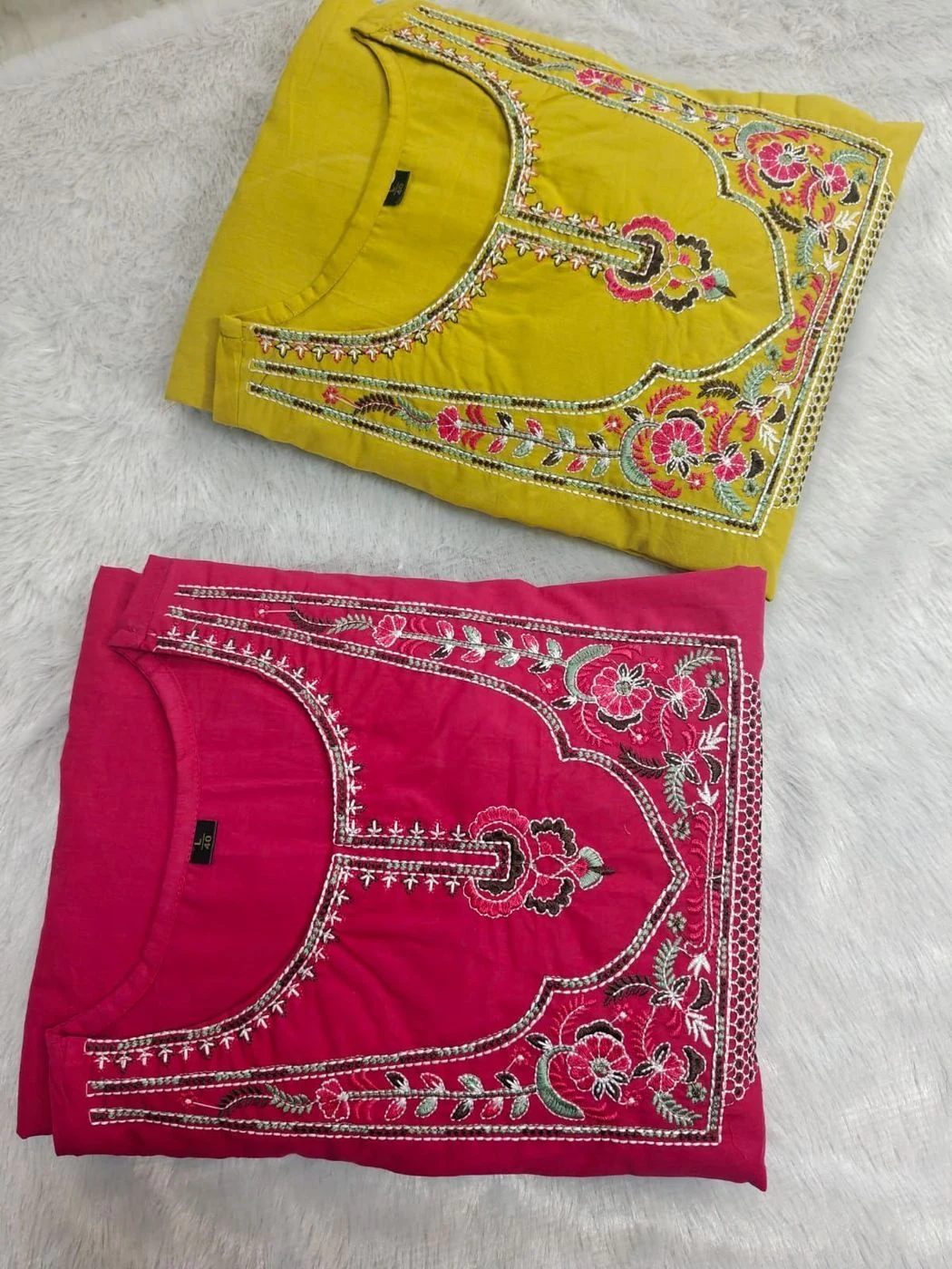 Tryloom Mughal Elegance Premium Cotton Suit Set | Designer Embroidered Kurti Pant & Dupatta Set for Women 2