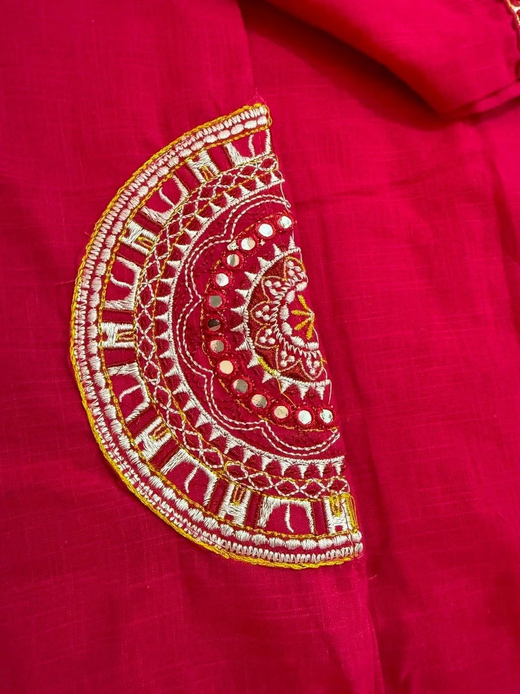Tryloom Royal Cotton Slub Embroidered Straight Suit Set | Premium Kurti Pant Dupatta Set for Women 3