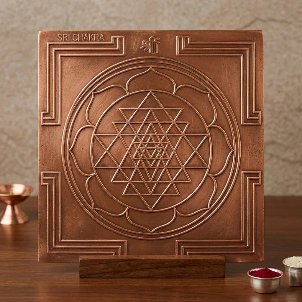 Authentic Copper Shri Yantra | ശ്രീ യന്ത്രം - For Wealth & Prosperity