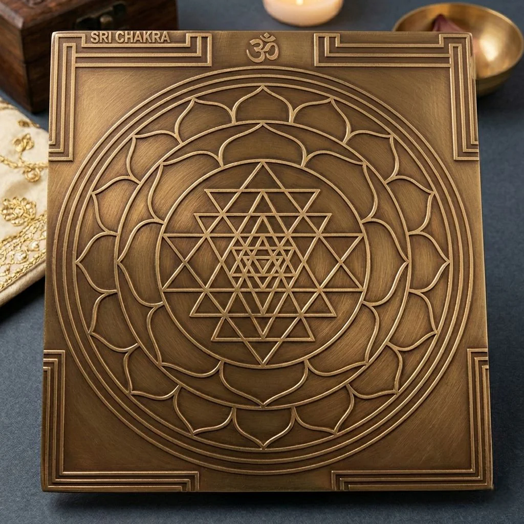 Authentic Copper Shri Yantra | ശ്രീ യന്ത്രം - For Wealth & Prosperity