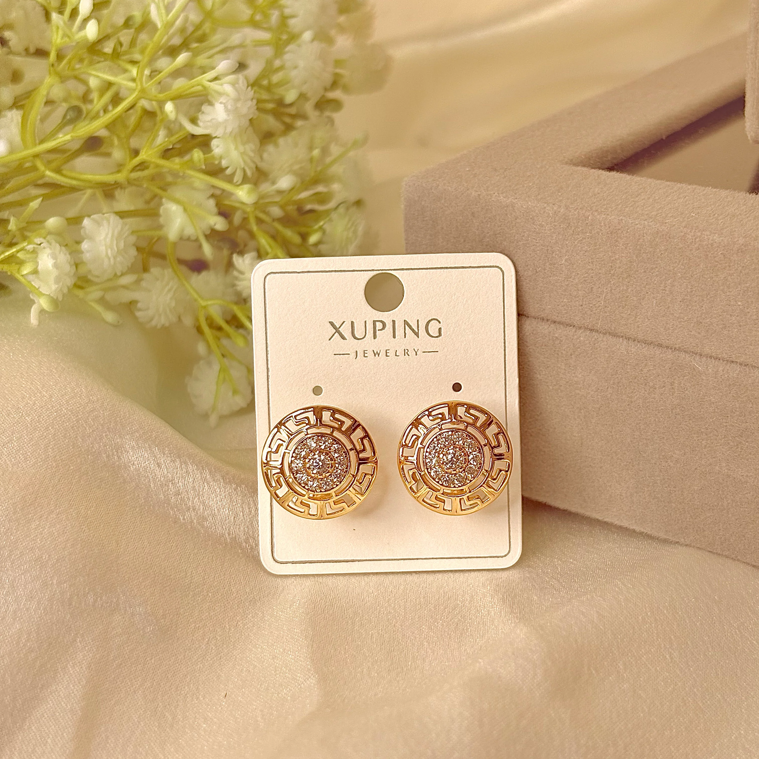 Xuping rounded hoop earrings 2