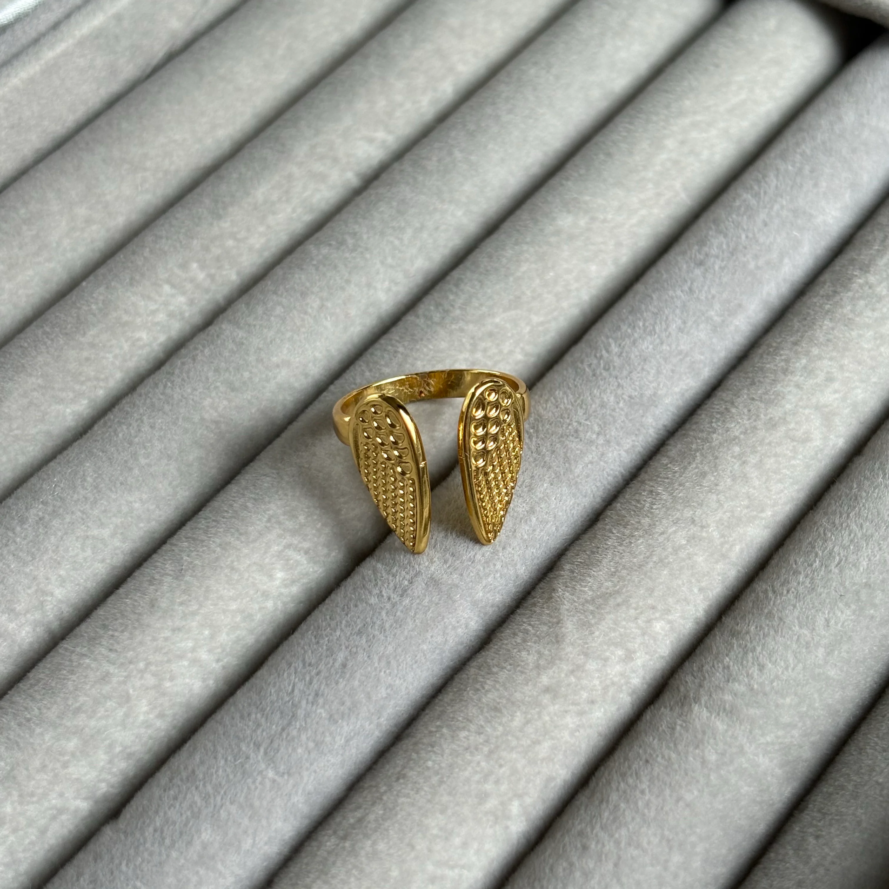 Wings themed adjustable ring 3