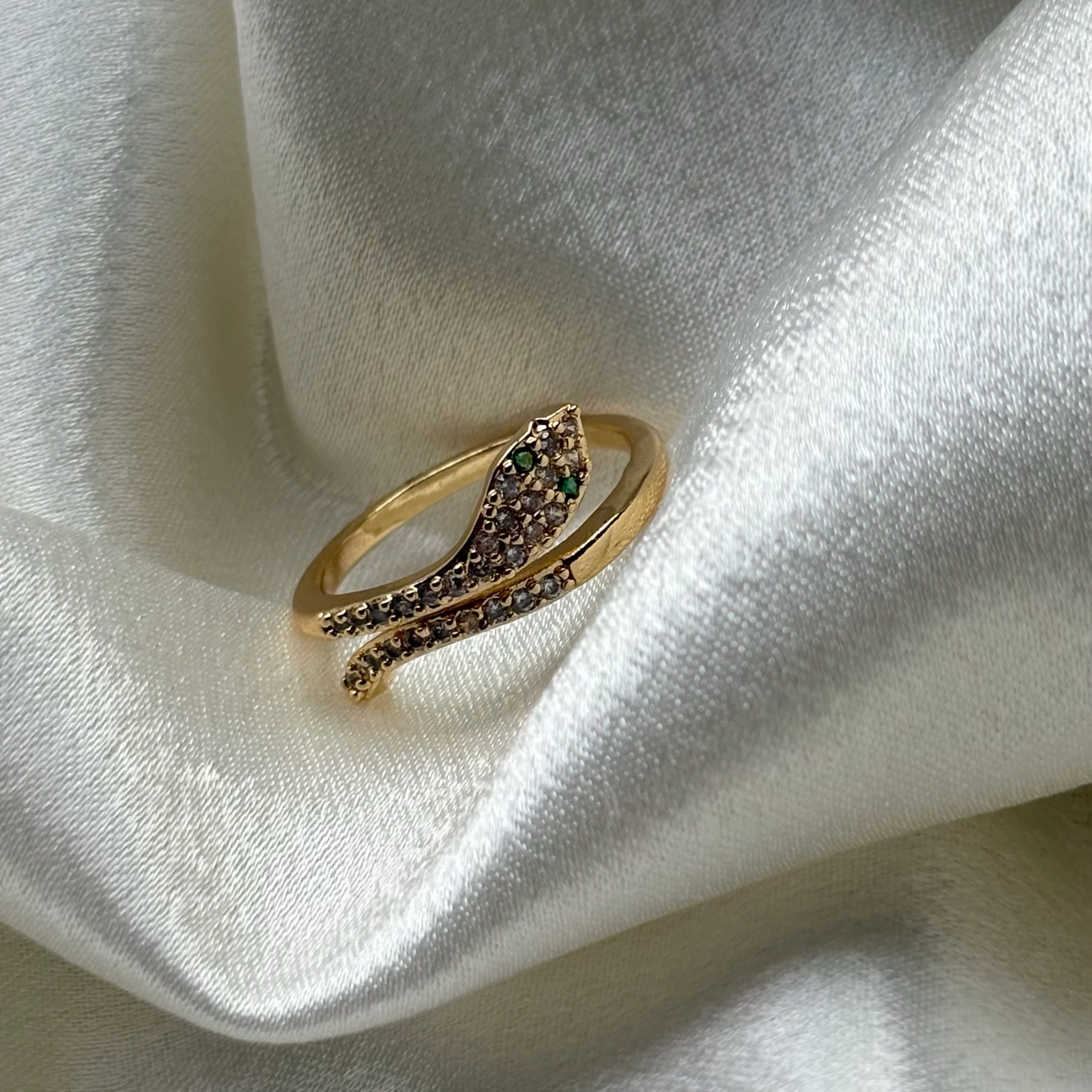 Snake themed adjustable ring 2
