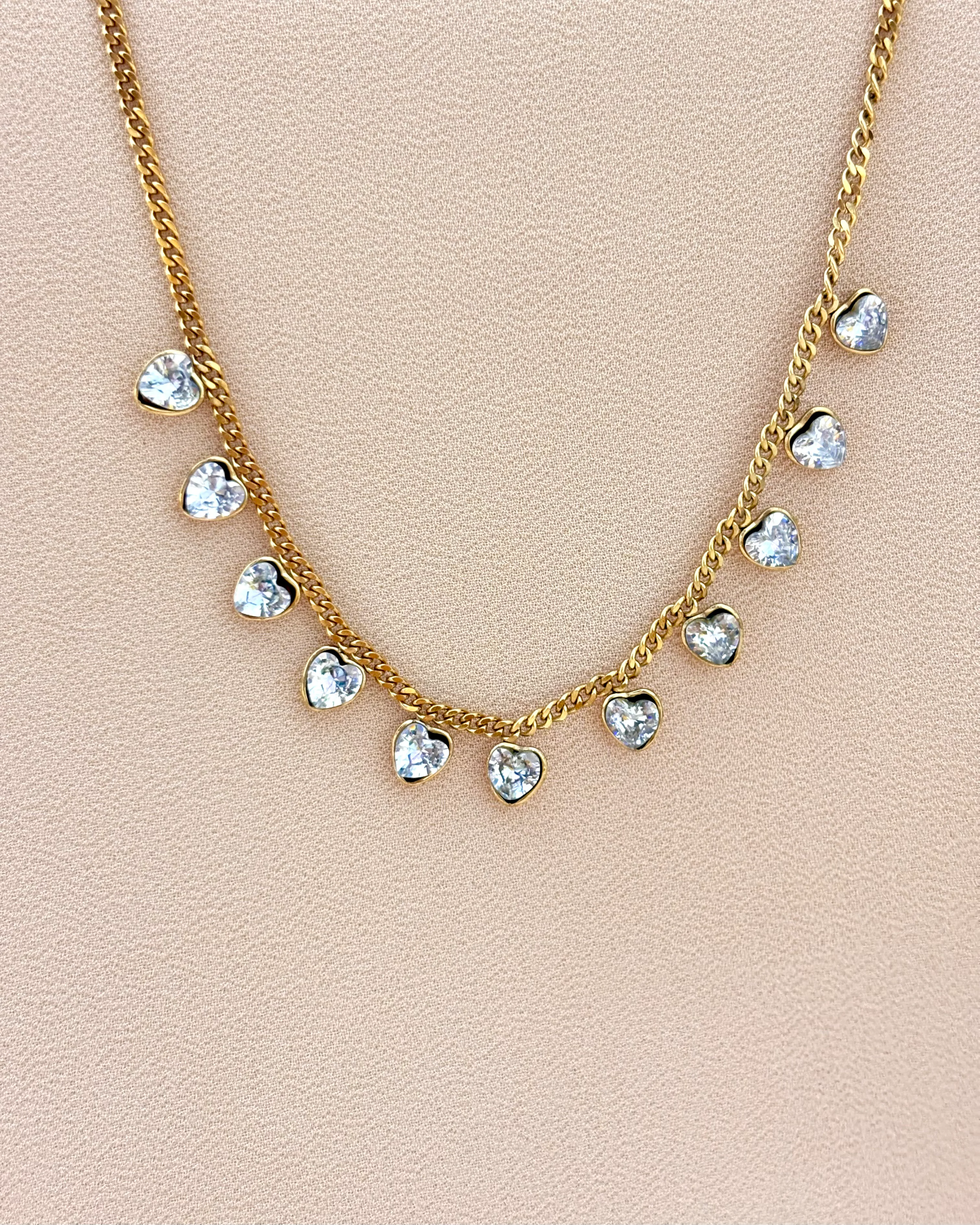 White stone studded necklace 2