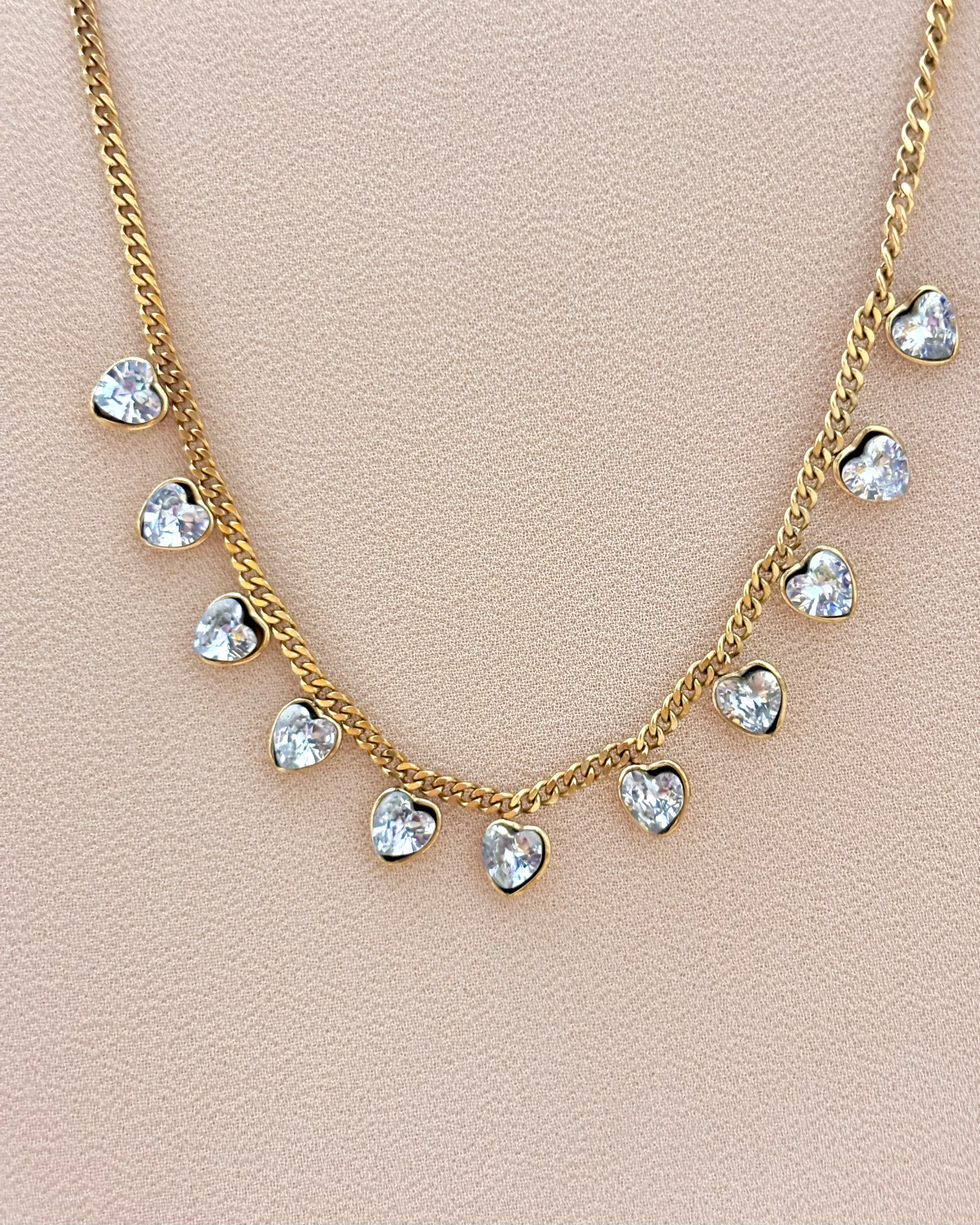 White stone studded necklace 3