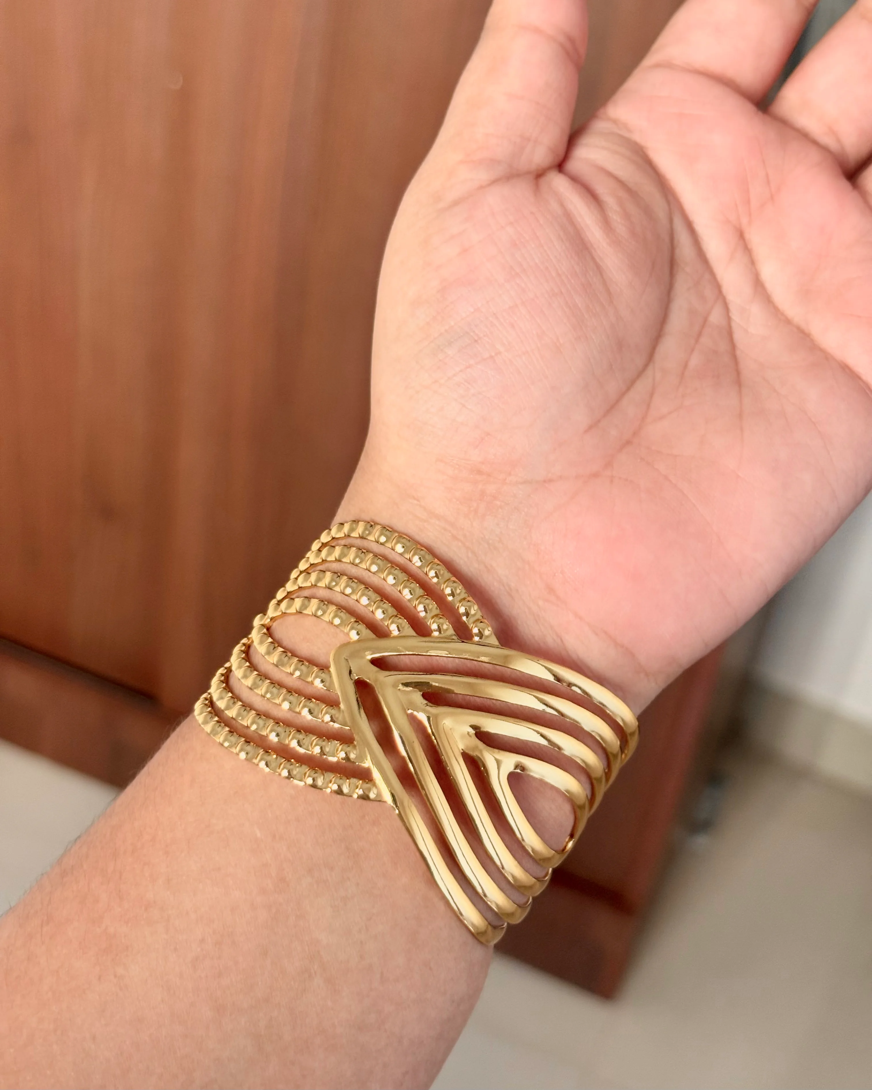 Contemporary cuff bracelet