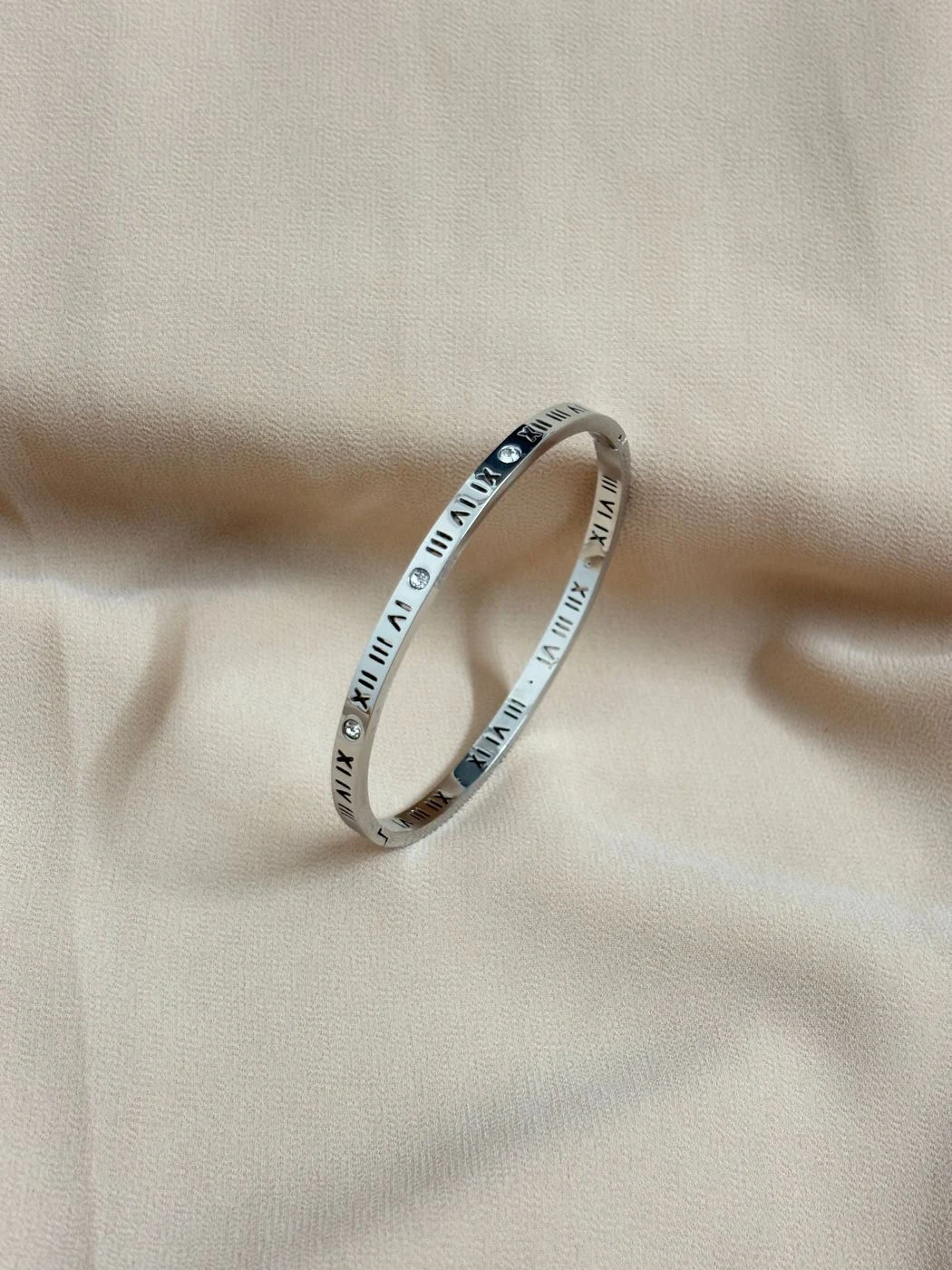 Roman letters bangle bracelet 2