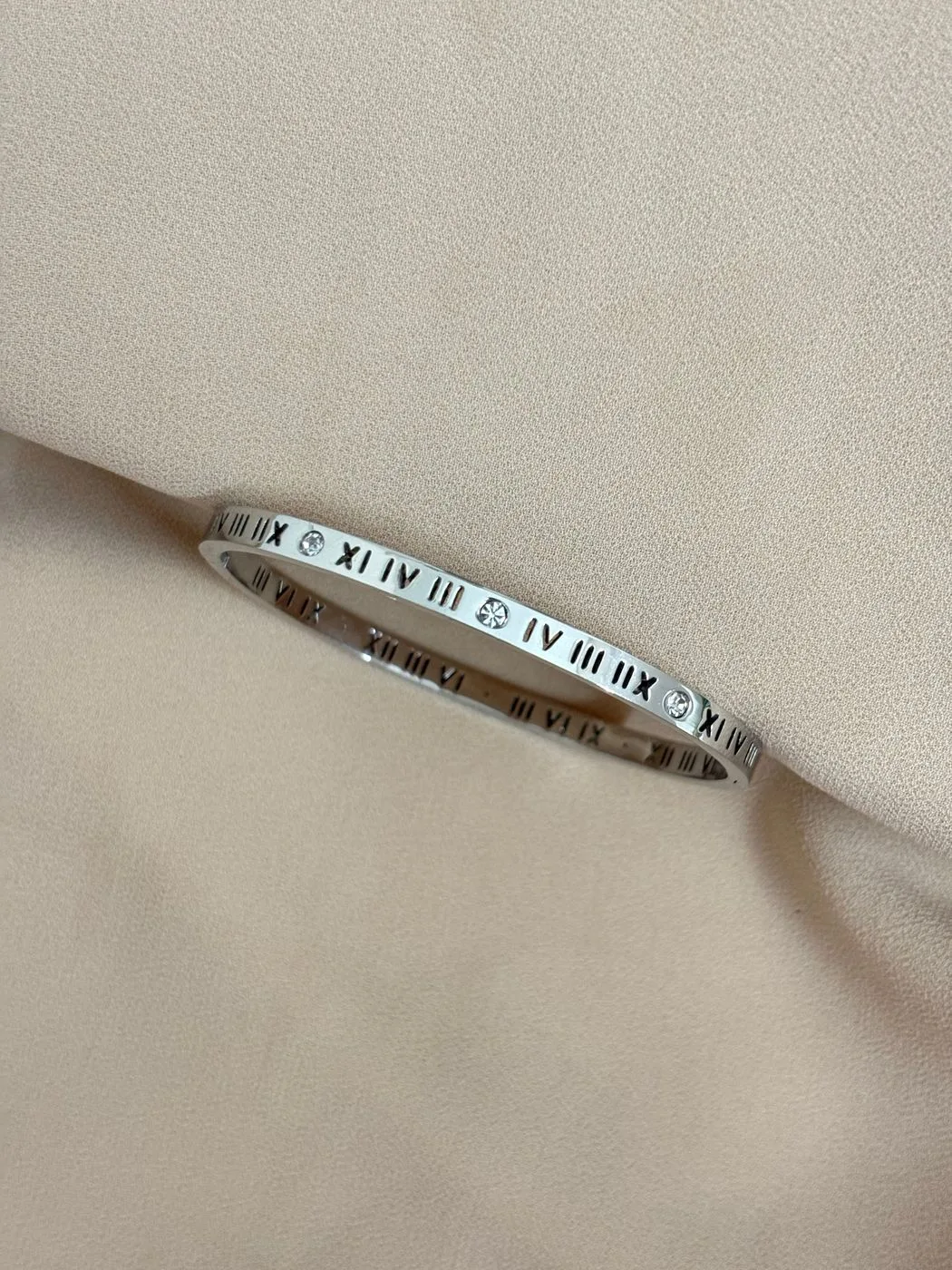 Roman letters bangle bracelet 3