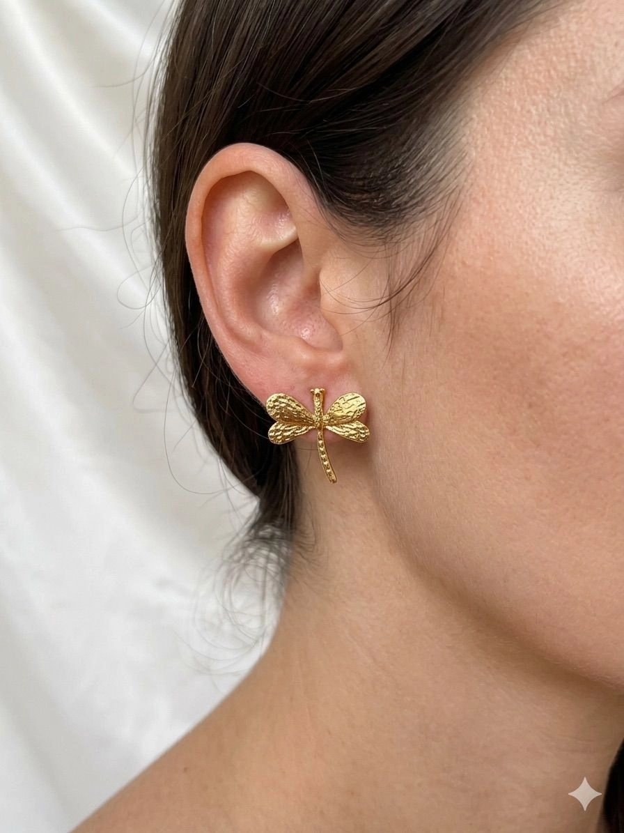 Dragonfly stud earrings 1