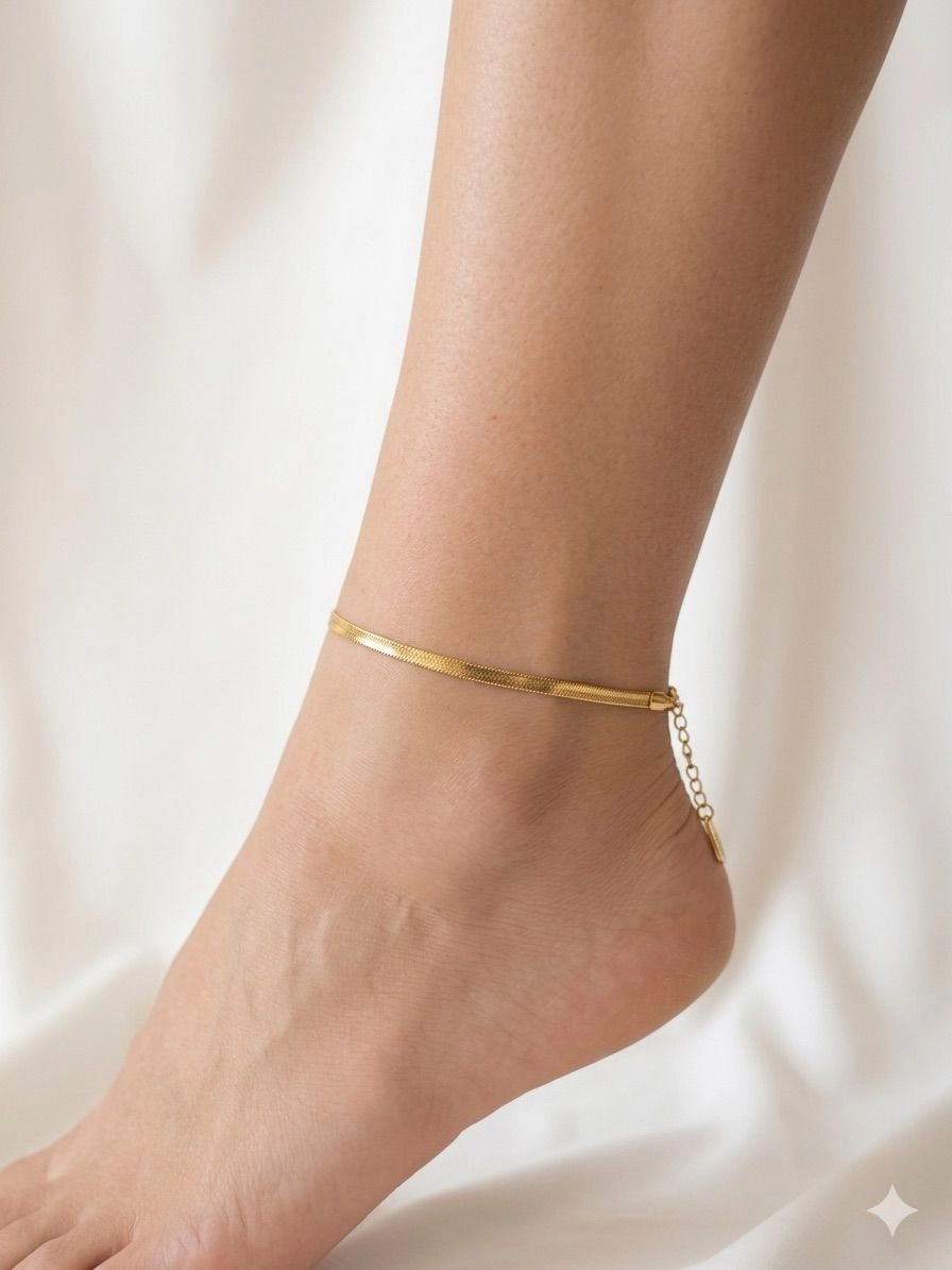Snake chain anklets ( pair )