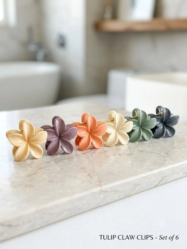 Small tulip claw clip