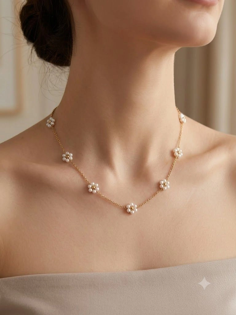 Dainty white chain