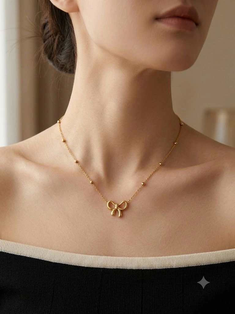 Bow pendant chain