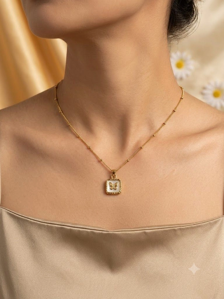 Butterfly retro pendant chain