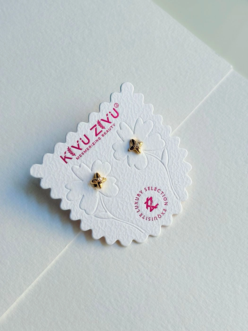 Sparkle stone ball back earrings