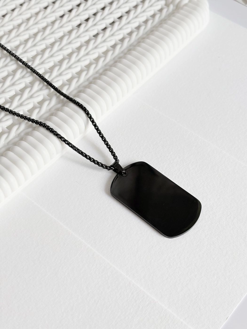 Black silver plated hip hop party pendant chain 2