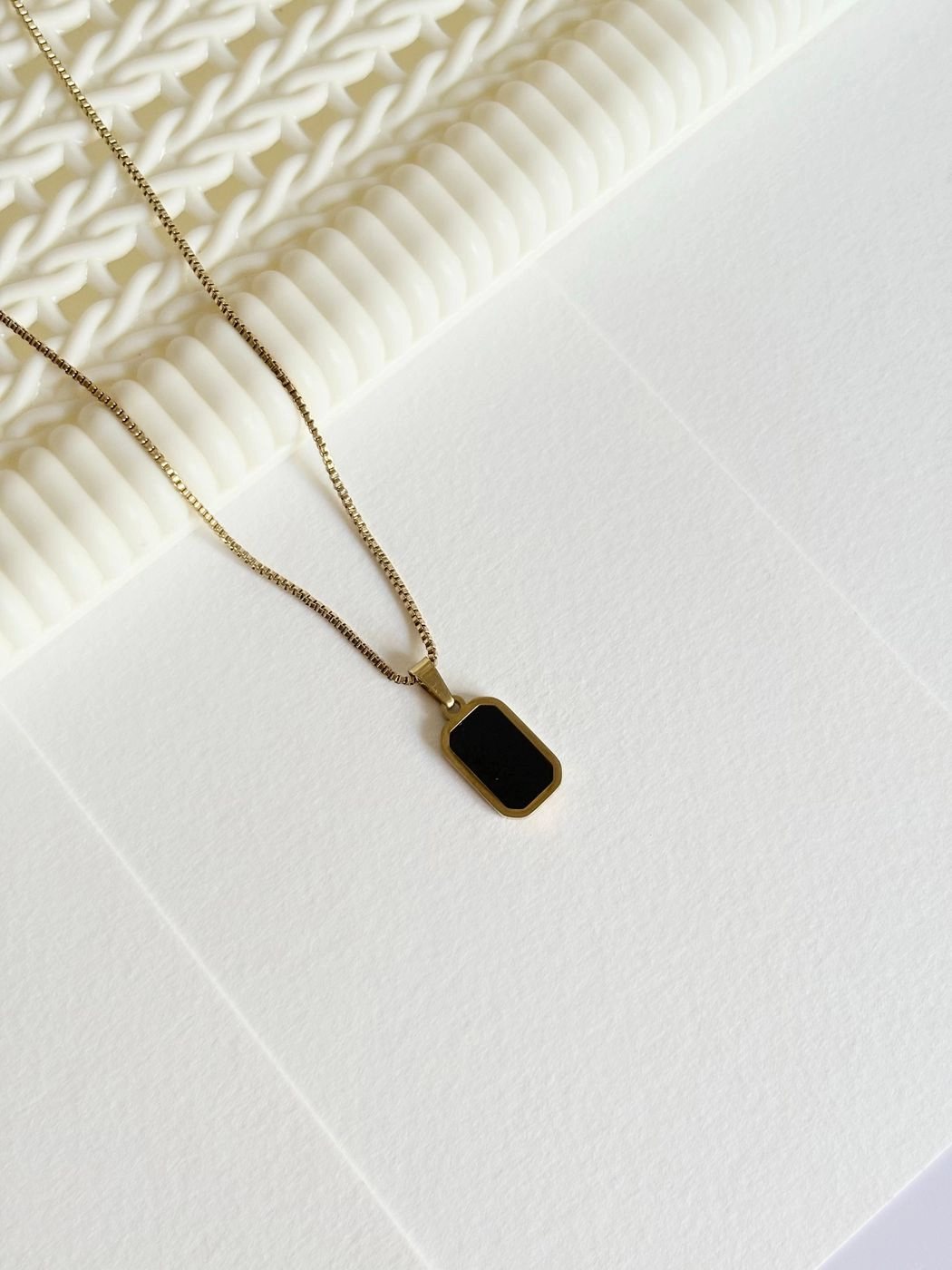 Gold plated geometric pendant 1