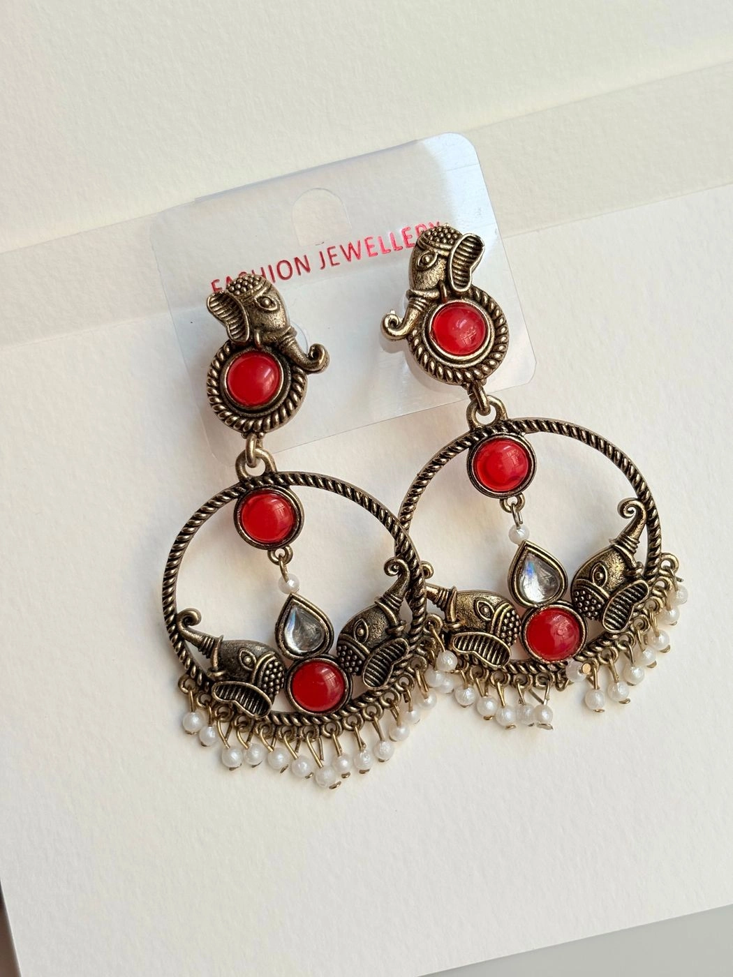 Elephant circular earrings 6
