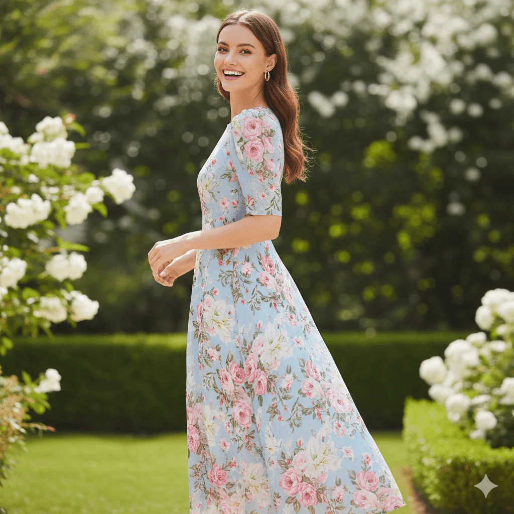 Elegant Floral Dress