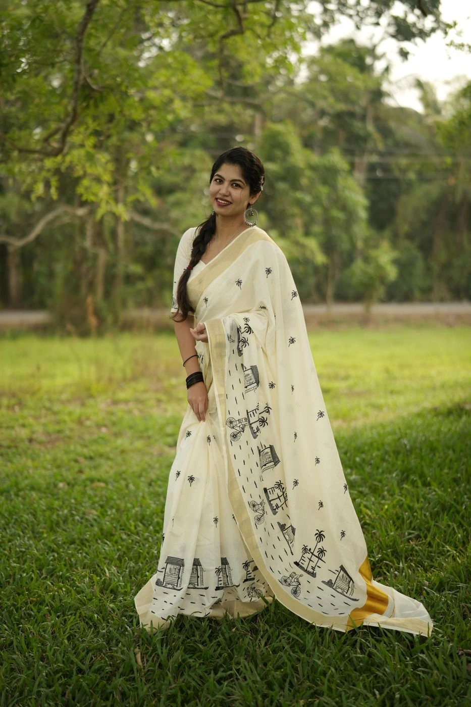 Chai Kada Cotton Embroidered Saree 2