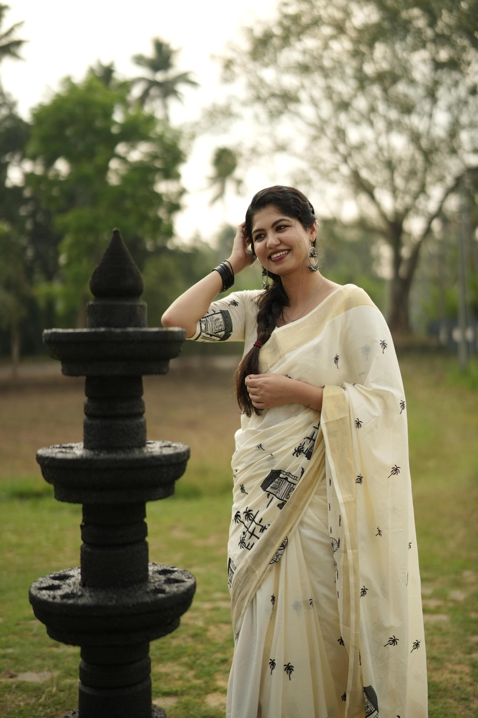 Chai Kada Cotton Embroidered Saree 3