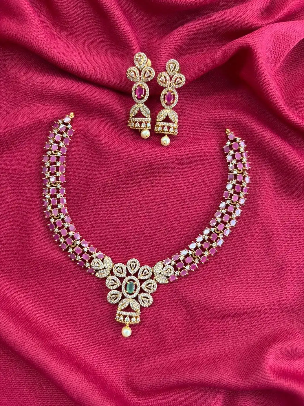 Ruby AD Stone Necklace