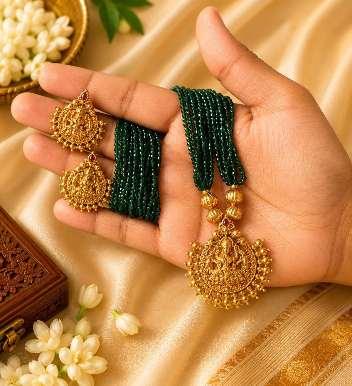 Green Pearl Necklace