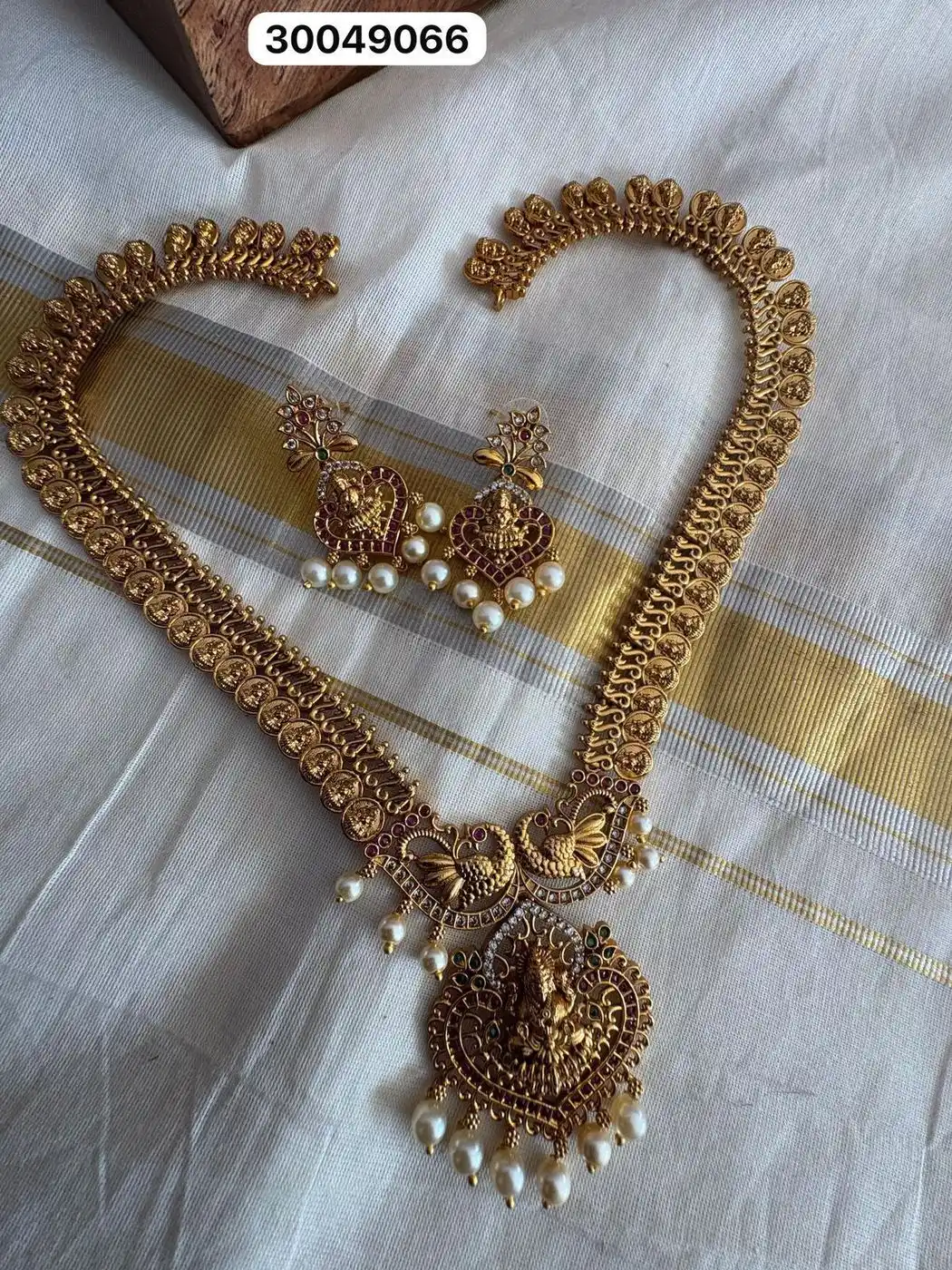 Lakshmi Long Haram AD Stone