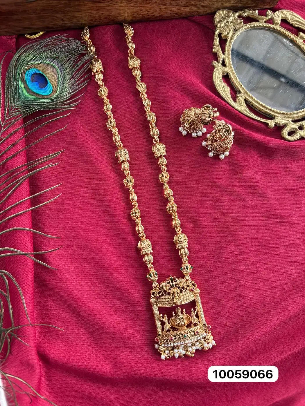 Lakshmi Necklace AD Stone