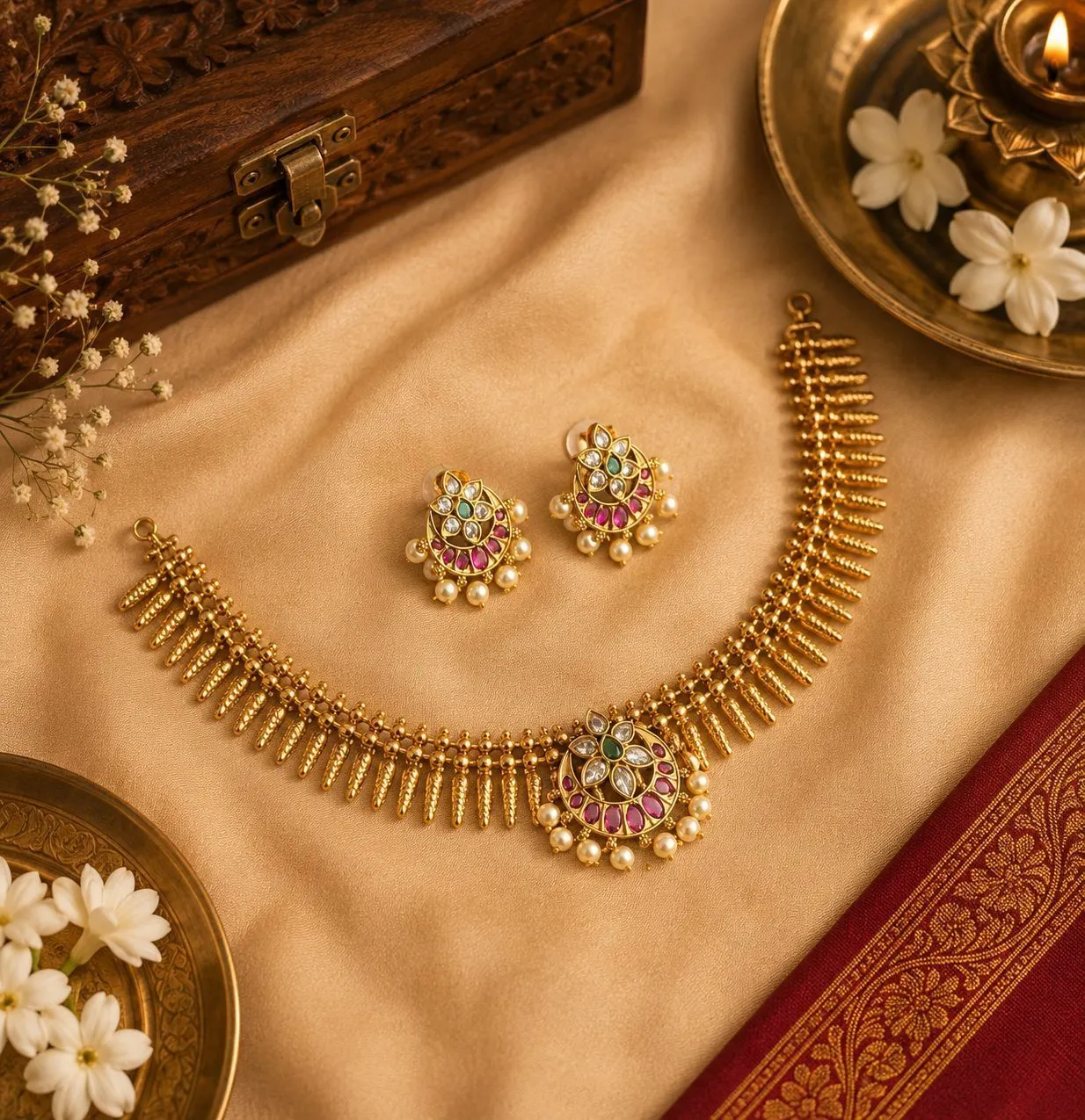 Mullamottu Necklace 1