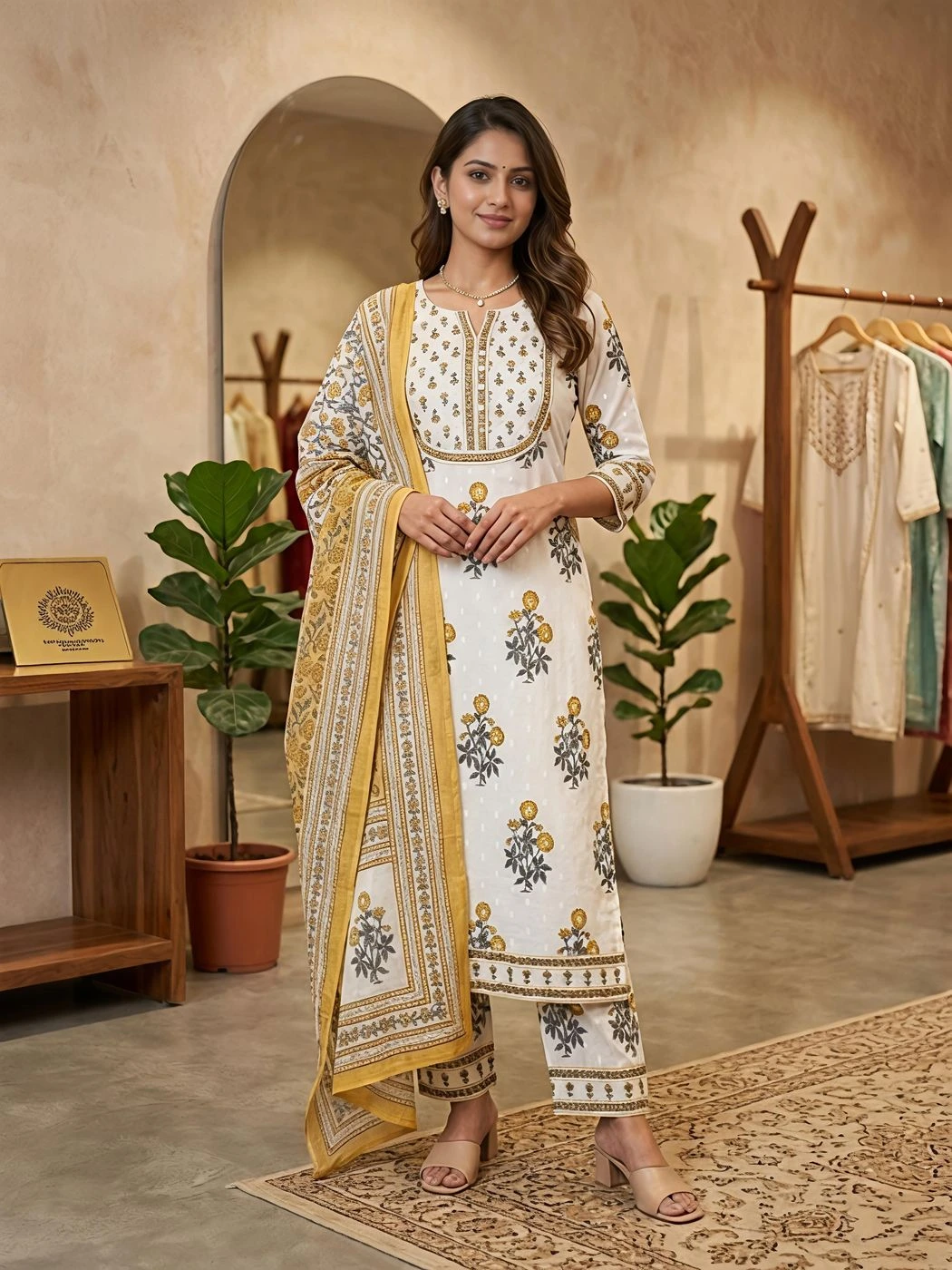 Aditi | The Heritage Print Suit for women