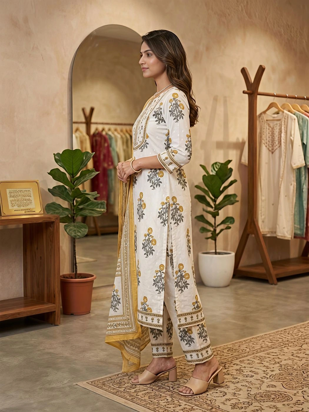 Aditi | The Heritage Print Suit for women