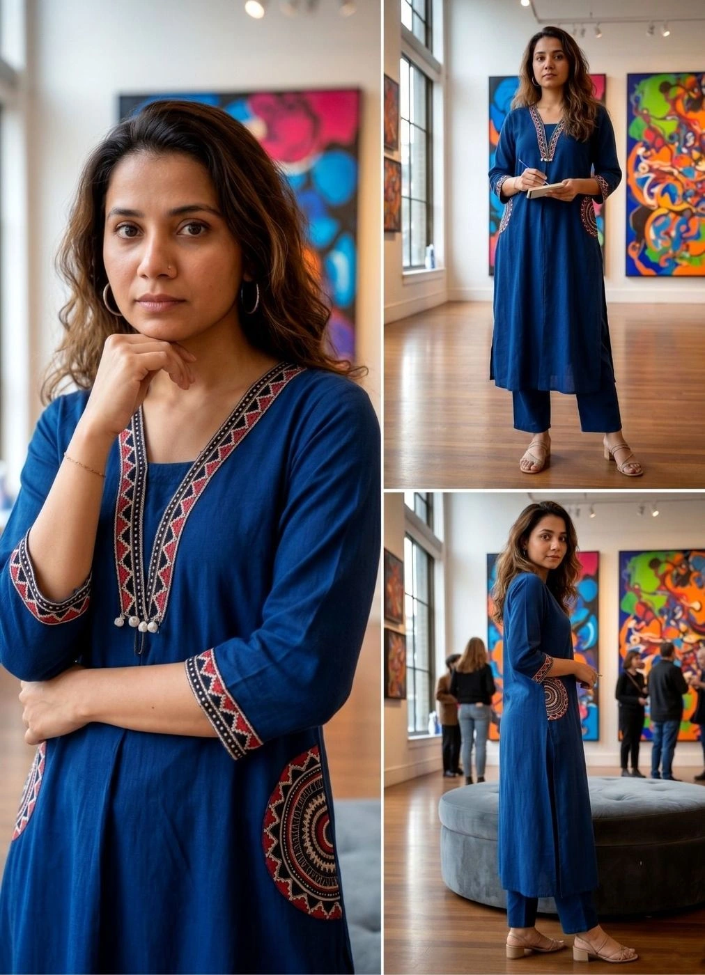 Side Golla Embroidered Kurta Co-ord Set